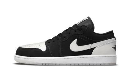 Air Jordan Air Jordan 1 Low Black White Diamond czarny-biały - widok główny z boku | Saturaise.com