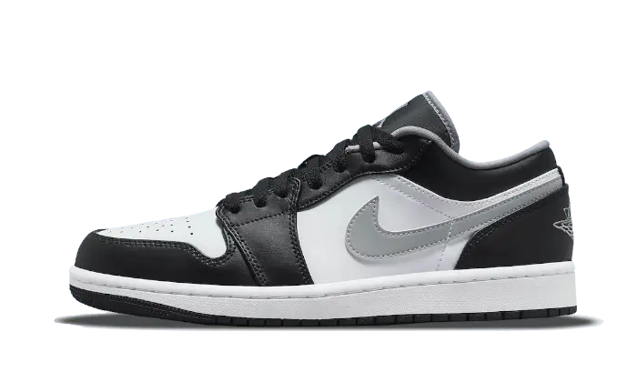 Air Jordan Air Jordan 1 Low Black White Particle Grey czarny-biały - widok główny z boku | Saturaise.com