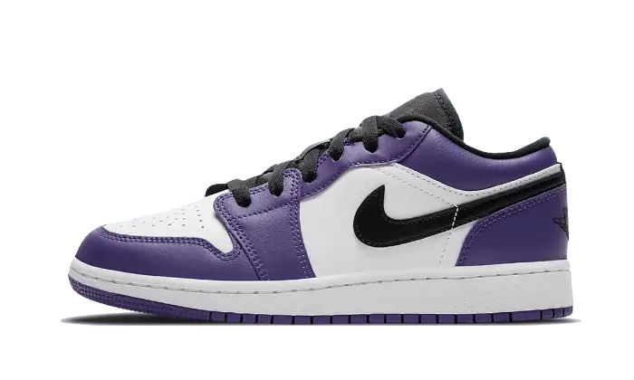 Air Jordan Air Jordan 1 Low Court Purple fioletowo-biały - widok główny z boku | Saturaise.com