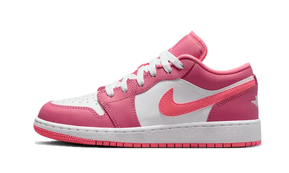 Air Jordan Air Jordan 1 Low Desert Berry biały-różowy - widok główny z boku | Saturaise.com