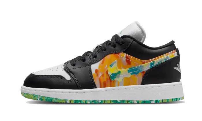 Air Jordan Air Jordan 1 Low Drip czarny-biały - widok główny z boku | Saturaise.com