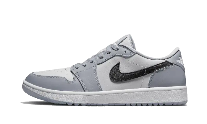 Air Jordan Air Jordan 1 Low Golf Wolf Grey czarny-biały - widok główny z boku | Saturaise.com