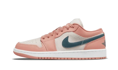 Air Jordan Air Jordan 1 Low Light Madder Root biały-zielony - widok główny z boku | Saturaise.com