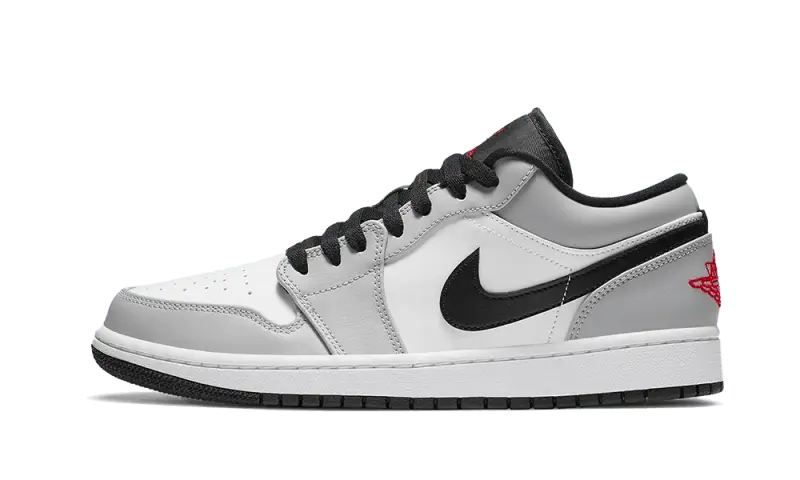 Air Jordan Air Jordan 1 Low Light Smoke Grey czerwono-czarny - widok główny z boku | Saturaise.com