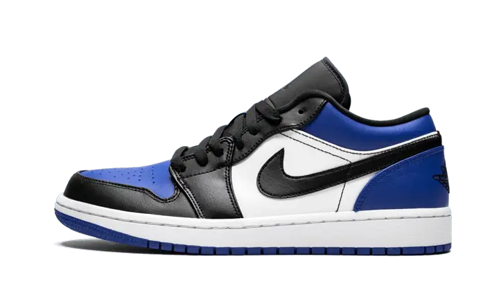 Air Jordan Air Jordan 1 Low Royal Toe (2020) czarno-niebieski - widok główny z boku | Saturaise.com