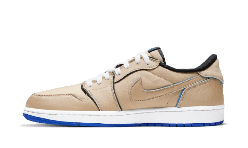 Air Jordan Air Jordan 1 Low SB Desert Ore czarno-niebieski - widok główny z boku | Saturaise.com