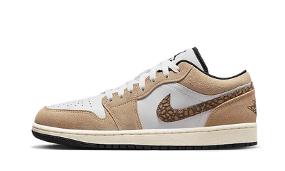 Air Jordan Air Jordan 1 Low SE Brown Elephant czarny-biały - widok główny z boku | Saturaise.com