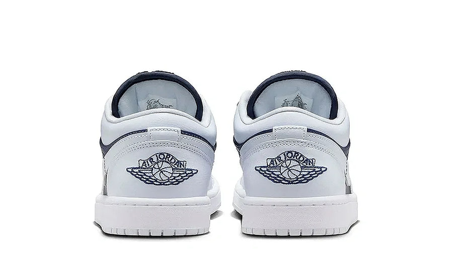 Air Jordan 1 Low SE Football Grey White Gym Red Midnight Navy (W) - zdjęcie 3