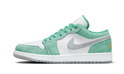 Air Jordan Air Jordan 1 Low SE New Emerald Grey czarno-żółty - widok główny z boku | Saturaise.com