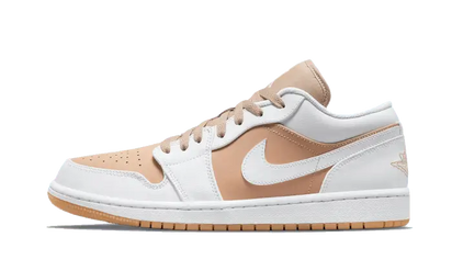 Air Jordan Air Jordan 1 Low Hemp White biały-żółty - widok główny z boku | Saturaise.com