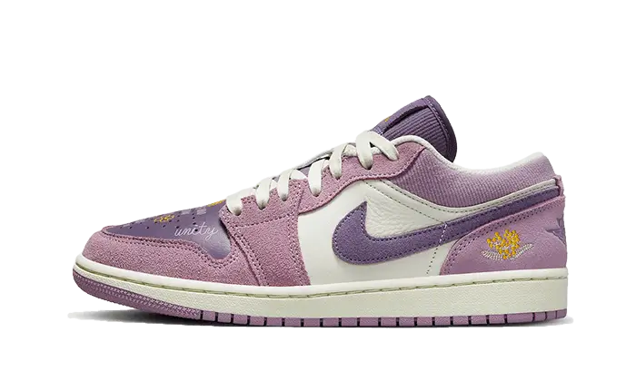 Air Jordan Air Jordan 1 Low Unity zielony-fioletowy - widok główny z boku | Saturaise.com