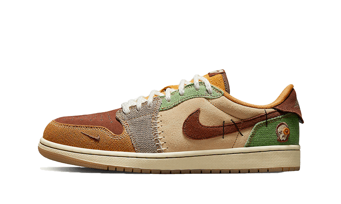 Air Jordan Air Jordan 1 Retro Low OG Zion Williamson Voodoo zielony-brązowy - widok główny z boku | Saturaise.com