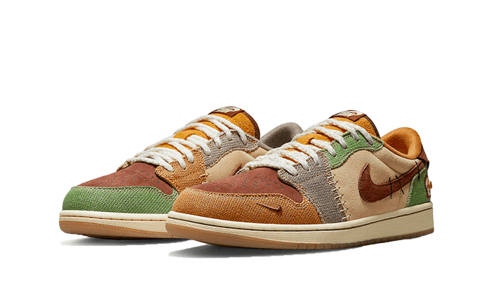 Kup oryginalne Air Jordan 1 Retro Low OG Zion Williamson Voodoo DZ7292-200 - widok z drugiego boku - Sneakersy