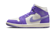 Air Jordan Air Jordan 1 Mid Action Grape czarny-biały - widok główny z boku | Saturaise.com