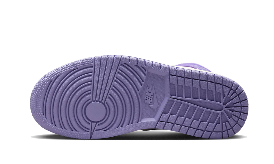 100% Oryginalne Air Jordan 1 Mid Action Grape - widok z tyłu - 1975.00 PLN