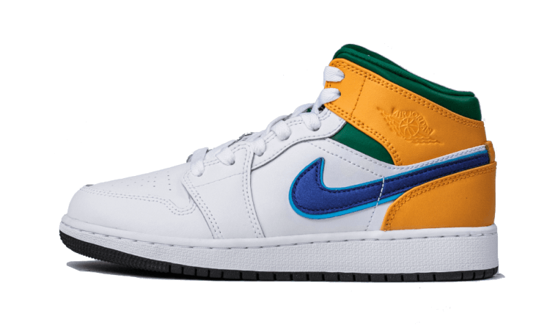 Air Jordan Air Jordan 1 Mid Alternate Multi-Color fioletowo-biały - widok główny z boku | Saturaise.com
