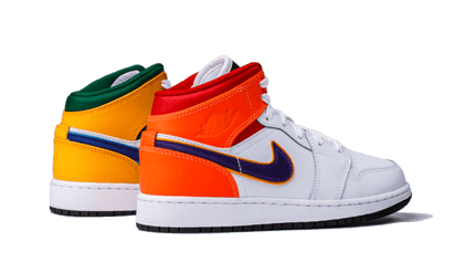 Buty Air Jordan Air Jordan 1 Mid Alternate Multi-Color - widok z przodu - Rozmiary EU