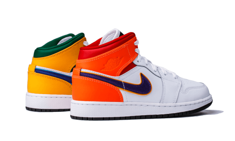 Buty Air Jordan Air Jordan 1 Mid Alternate Multi-Color - widok z przodu - Rozmiary EU