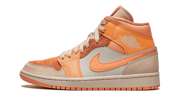 Air Jordan Air Jordan 1 Mid Apricot Orange pomarańczowy - widok główny z boku | Saturaise.com