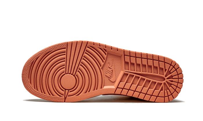 100% Oryginalne Air Jordan 1 Mid Apricot Orange - widok z tyłu - 1925.00 PLN
