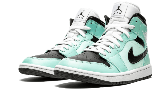Kup oryginalne Air Jordan 1 Mid Aqua Blue Tint BQ6472-300 - widok z drugiego boku - Sneakersy