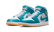 Buty Air Jordan Air Jordan 1 Mid Aquatone - widok z przodu - Rozmiary EU