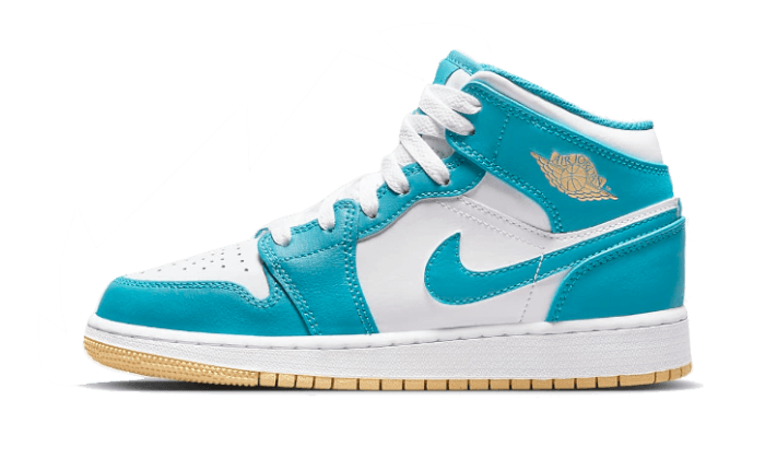 Kup oryginalne Air Jordan 1 Mid Aquatone DQ8426-400 - widok z drugiego boku - Sneakersy