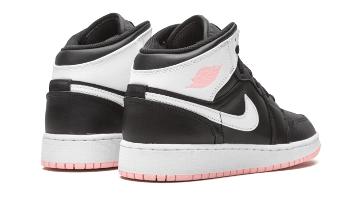 Buty Air Jordan Air Jordan 1 Mid Arctic Pink Black - widok z przodu - Rozmiary EU