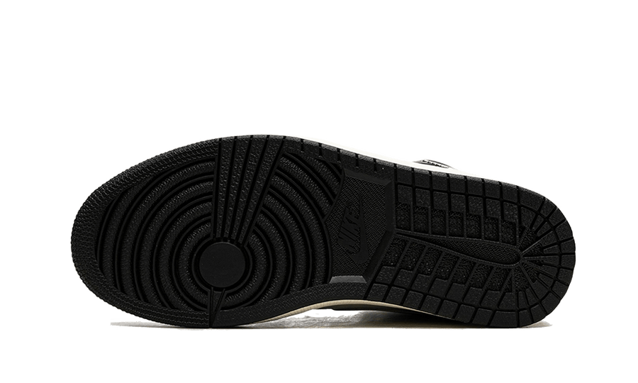 100% Oryginalne Air Jordan 1 Mid Black Chrome - widok z tyłu - 675.00 PLN