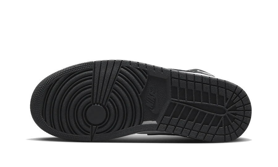 Buty Air Jordan Air Jordan 1 Mid Black Elephant - widok z przodu - Rozmiary EU