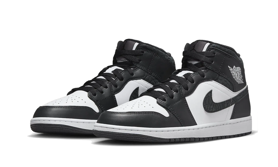 Kup oryginalne Air Jordan 1 Mid Black Elephant FB9909-001 - widok z drugiego boku - Sneakersy