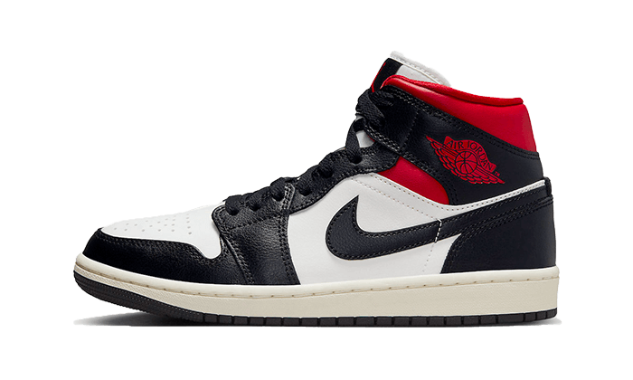 Air Jordan Air Jordan 1 Mid Black Gym Red czerwono-czarny - widok główny z boku | Saturaise.com