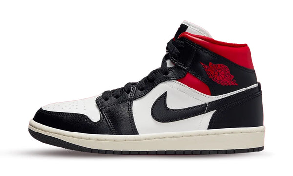 Air Jordan 1 Mid Black Gym Red