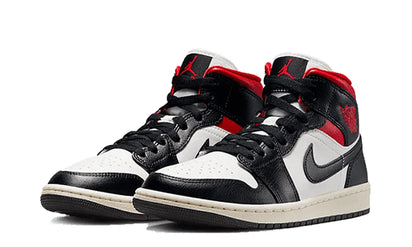 Air Jordan 1 Mid Black Gym Red - zdjęcie 2