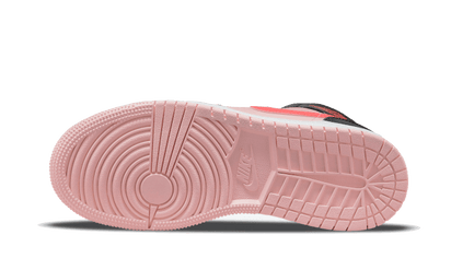 Buty Air Jordan Air Jordan 1 Mid Black Pink Crimson - widok z przodu - Rozmiary EU