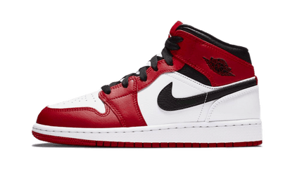 Air Jordan Air Jordan 1 Mid Chicago White czerwono-czarny - widok główny z boku | Saturaise.com