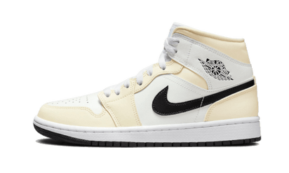 Air Jordan Air Jordan 1 Mid Coconut Milk czarny-biały - widok główny z boku | Saturaise.com