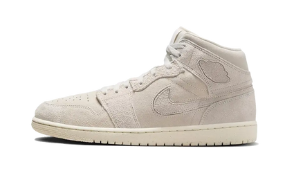 Air Jordan Air Jordan 1 Mid Craft Suede Ivory biały-brązowy - widok główny z boku | Saturaise.com