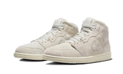 Kup oryginalne Air Jordan 1 Mid Craft Suede Ivory FQ3224-100 - widok z drugiego boku - Sneakersy