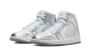 Kup oryginalne Air Jordan 1 Mid Crinkled Chrome FN5031-100 - widok z drugiego boku - Sneakersy
