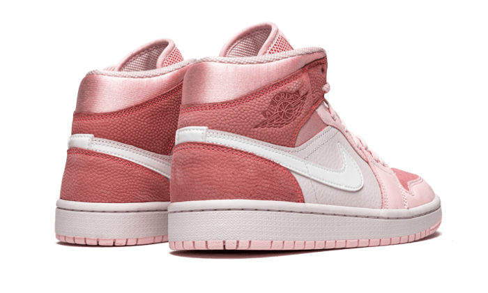 Buty Air Jordan Air Jordan 1 Mid Digital Pink - widok z przodu - Rozmiary EU
