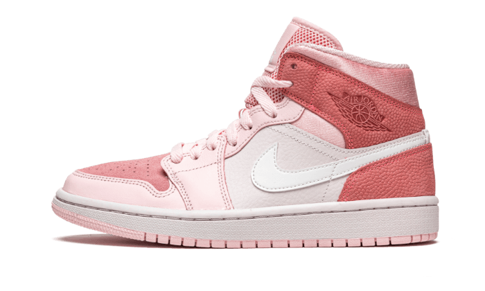 Air Jordan Air Jordan 1 Mid Digital Pink czarny-biały - widok główny z boku | Saturaise.com