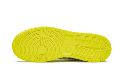 100% Oryginalne Air Jordan 1 Mid Dynamic Yellow - widok z tyłu - 750.00 PLN