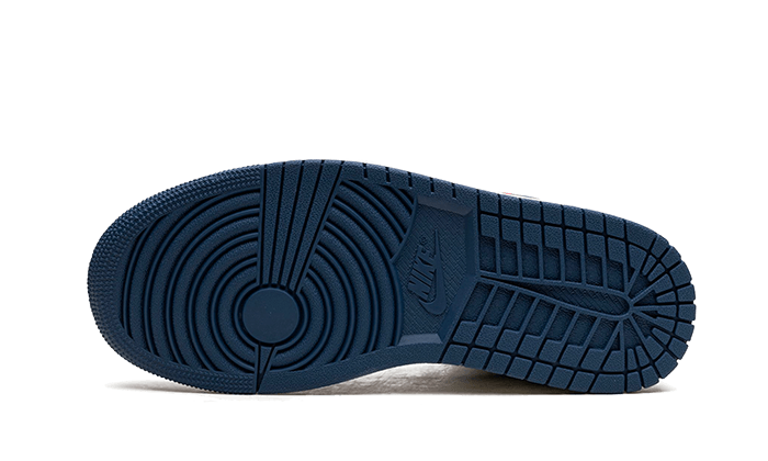100% Oryginalne Air Jordan 1 Mid French Blue - widok z tyłu - 650.00 PLN