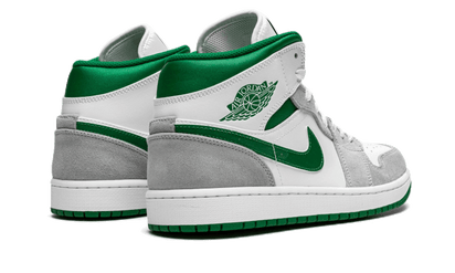 Buty Air Jordan Air Jordan 1 Mid Grey Green - widok z przodu - Rozmiary EU