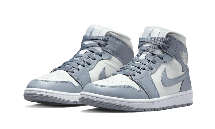 Kup oryginalne Air Jordan 1 Mid Grey Sail BQ6472-115 - widok z drugiego boku - Sneakersy