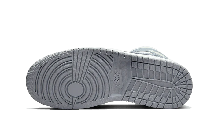 Buty Air Jordan Air Jordan 1 Mid Grey Sail - widok z przodu - Rozmiary EU