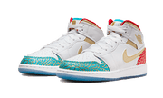 Kup oryginalne Air Jordan 1 Mid UNC to Chicago FB2212-100 - widok z drugiego boku - Sneakersy
