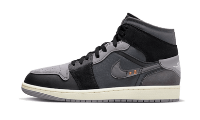 Air Jordan Air Jordan 1 Mid Inside Out Black czarny-szary - widok główny z boku | Saturaise.com