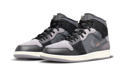 Kup oryginalne Air Jordan 1 Mid Inside Out Black DM9652-001 - widok z drugiego boku - Sneakersy